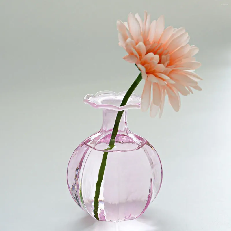 Vases Glass Bud Vase rose pour fleur petite mini