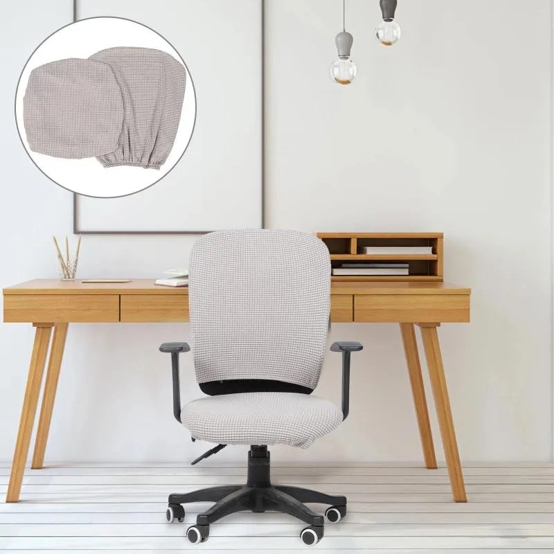 Couvre la chaise fournit des fournitures de bureau rose