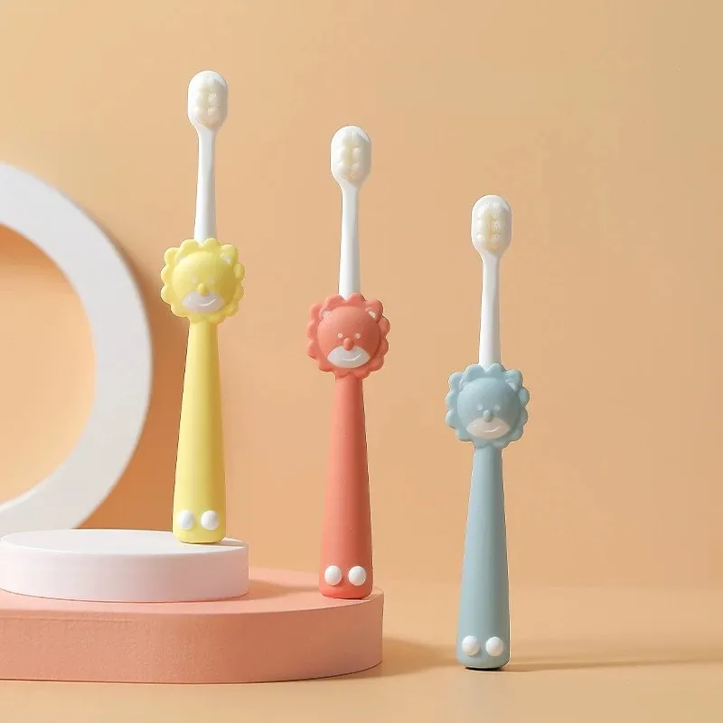 2024 Children Cartoon Toothbrush Baby Girls Boys Deciduous Tooth Training Brush Kids Teeth Cleaning Super Soft Baby Devicesoft baby toothbrush training