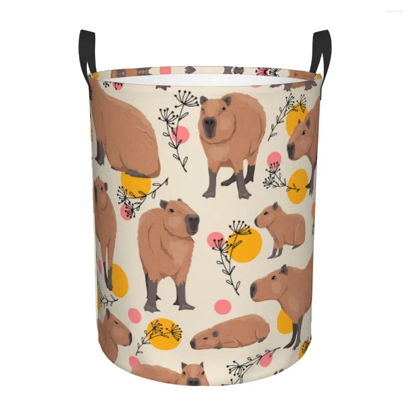 Sac à linge Capybaras Panier pliable à grande capacité Rangement de vêtements Bin Hamper Baby