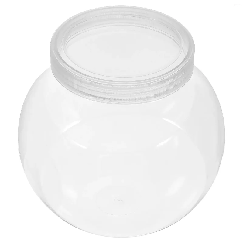 Bouteilles de rangement 3 pcs Jars de bonbons de Noël mini articles secs plastics plastiques petits couvercles le support de maison de compagnie sucré