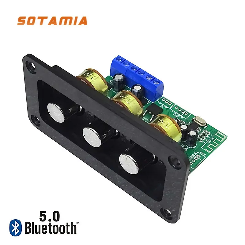 Förstärkare Sotamia Bluetooth 5.0 Amplifier Audio Board 2.0 Stereo Sound Amplificador 2x20W AUX Power Amplifier med U Disk Remote Control