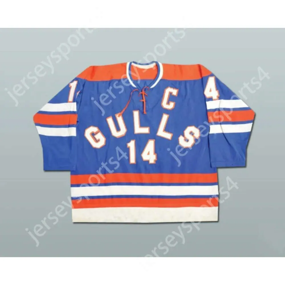 Gdsir Custom EARL HEISKALA 14 SAN DIEGO GULLS HOCKEY JERSEY NEW Top Ed S-M-L-XL-XXL-3XL-4XL-5XL-6XL