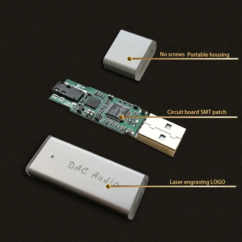 Amplificador Venta caliente GRATIS SA9023A + ES9018K2M USB Portable DAC HIFI Fiebre Amplificador externo Decodificador de tarjetas de audio para la computadora Caja de set de Android