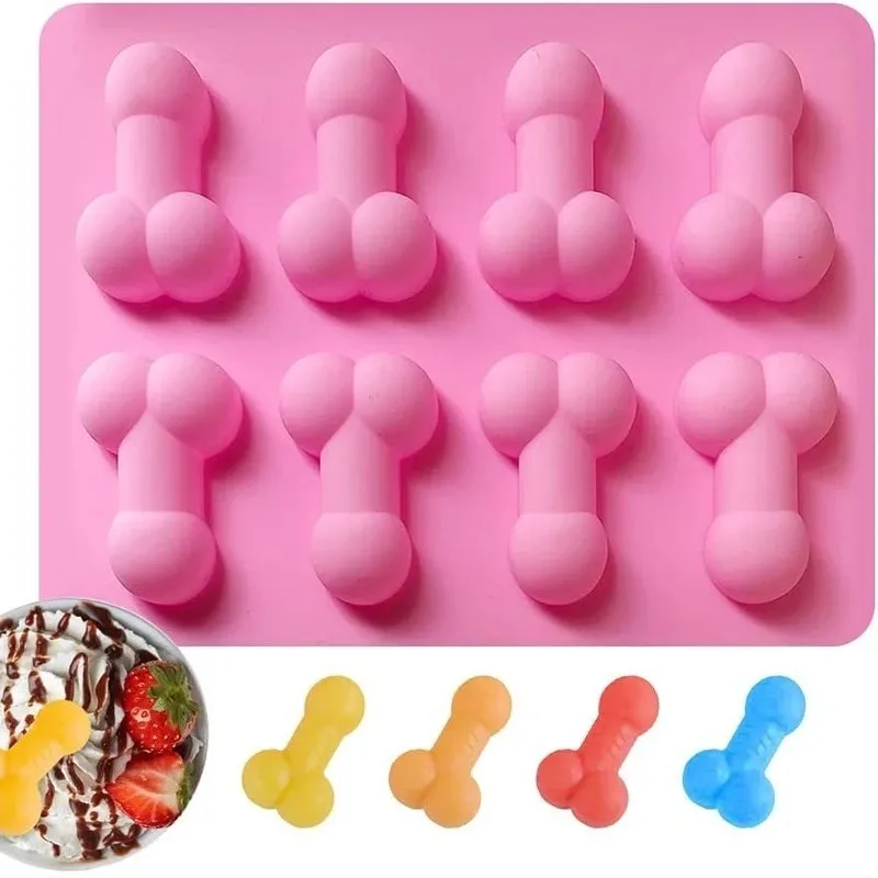 Dick Ice Tray Sexy Penis Cube Cake Mold Silicone Candle Moulds Sugar Dropshipping Craft Tools Chocolate Ice Cube