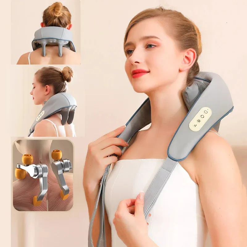 Электрическая шея и спина массажер беспроводной шеи и плеч.