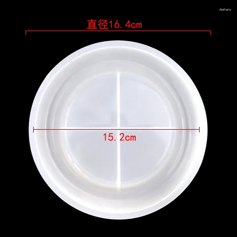 Moules de cuisson Round Crystal Glue Moule de silicone Diy Decoration Creative Plate Mat Mate Moule 1164