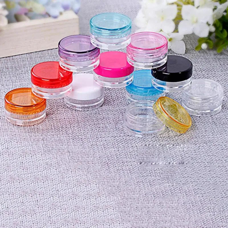 Storage Bottles 10Pcs 5g PS Cream Box Bottle Trial Sample Empty Container Make Up Jar Cosmetic Transparent Bottling