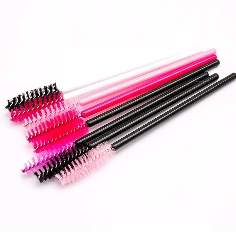 50 PCS Eyelash Makeup Brushes يمكن التخلص من الصولان الماسكارا القسمة Applicator Eye Lashes Cosmetic Brush Makeups Kit