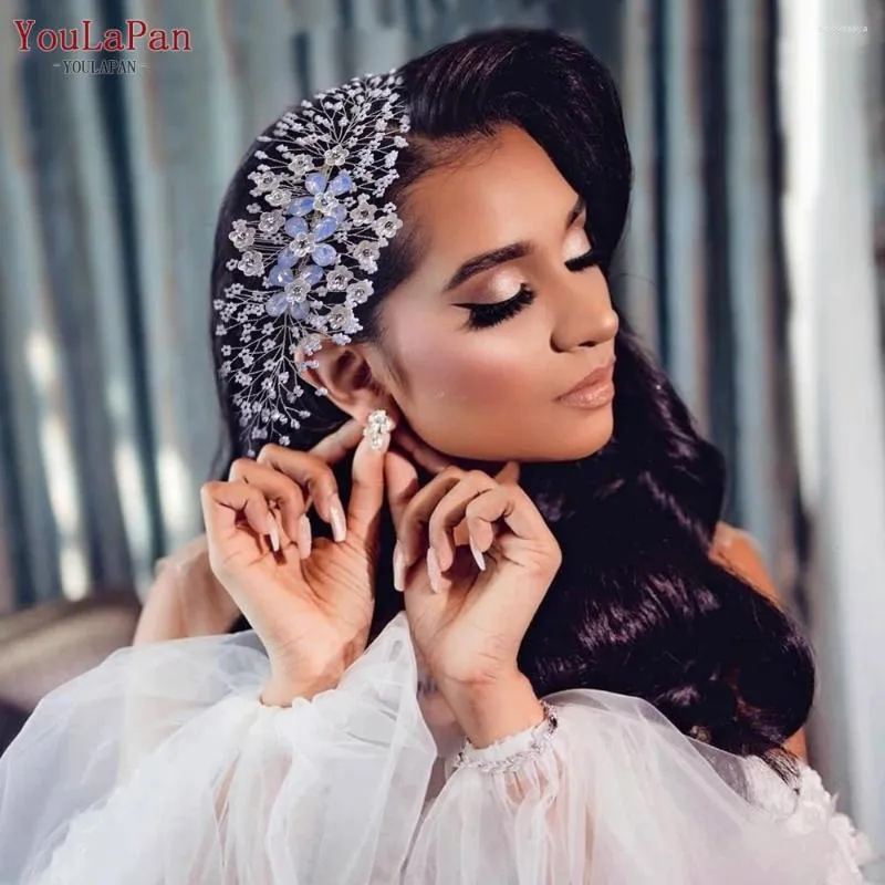 Clip per capelli YouLapan Bridal Accessori da sposa Floral Comb Horre Wedding Wedding Wedding Wedding Wedding Testa