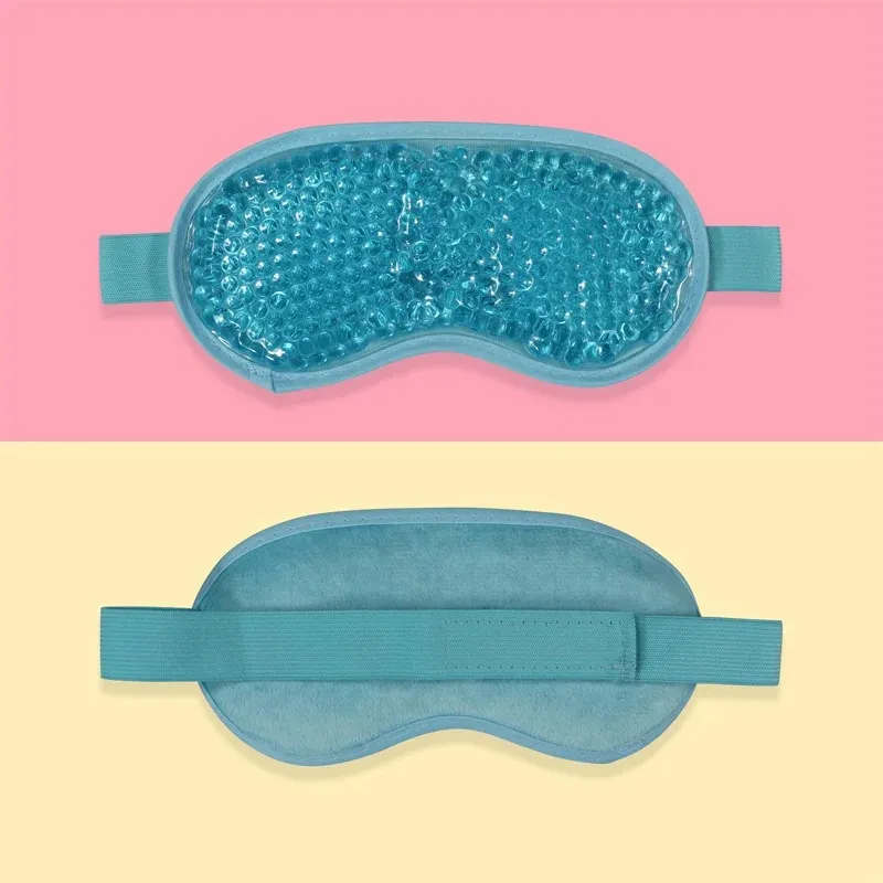 Nouveau masque pour les yeux en gel perles réutilisables pour la thérapie chaude à la thérapie chaude et apaisant du gel de beauté Masque oculaire de somnifère Masque de sommeil de glace