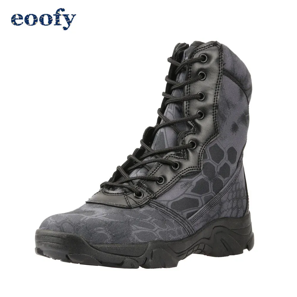 boots Men Tactical Desert Combat Military Boots Men Work Shoes Ankle Boots Outdoor Waterproof Hiking Camping Mountaineering Army Boots