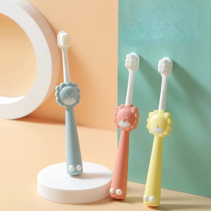 2024 Children Cartoon Toothbrush Baby Girls Boys Deciduous Tooth Training Brush Kids Teeth Cleaning Super Soft Baby Devicesoft baby toothbrush training