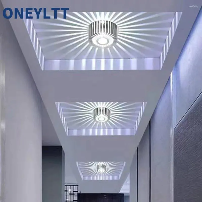 Ceiling Lights Modern Aluminum Hole Embedded Tube LED Spotlights For Corridors And Hallways