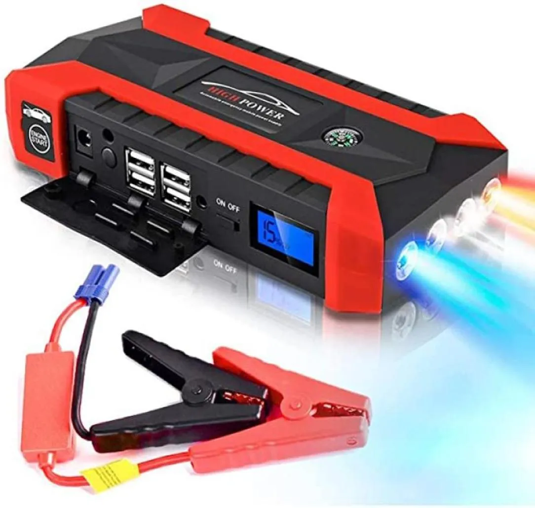 20000mah bilbatterihoppstarter Portable Outdoor Power Tool Chargers Emergency Startup Charger för bilar Booster Start Devic2454932