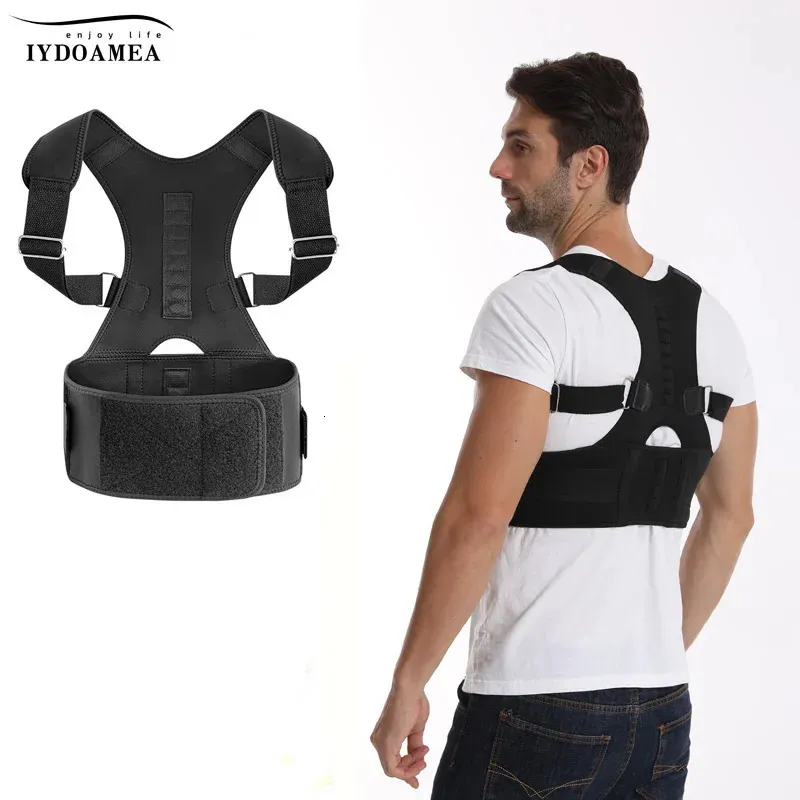 Back Brace Posture Corrector for Women and Men Plue Size Magnetic Lumbar Support BeltBack Relieve Fatigue 240402