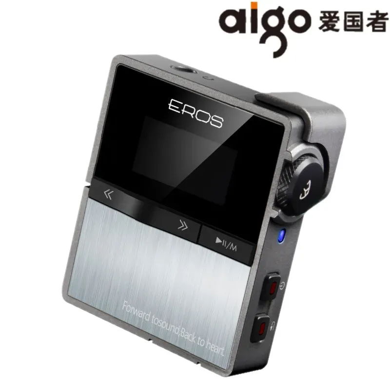 アクセサリーaigo eros 10 bluetoothスポーツDSD mp3ロスレス音楽ポータブルHifiプレーヤーフィーバーステレオオーディオミニミュージックプレーヤー +可動クリップ