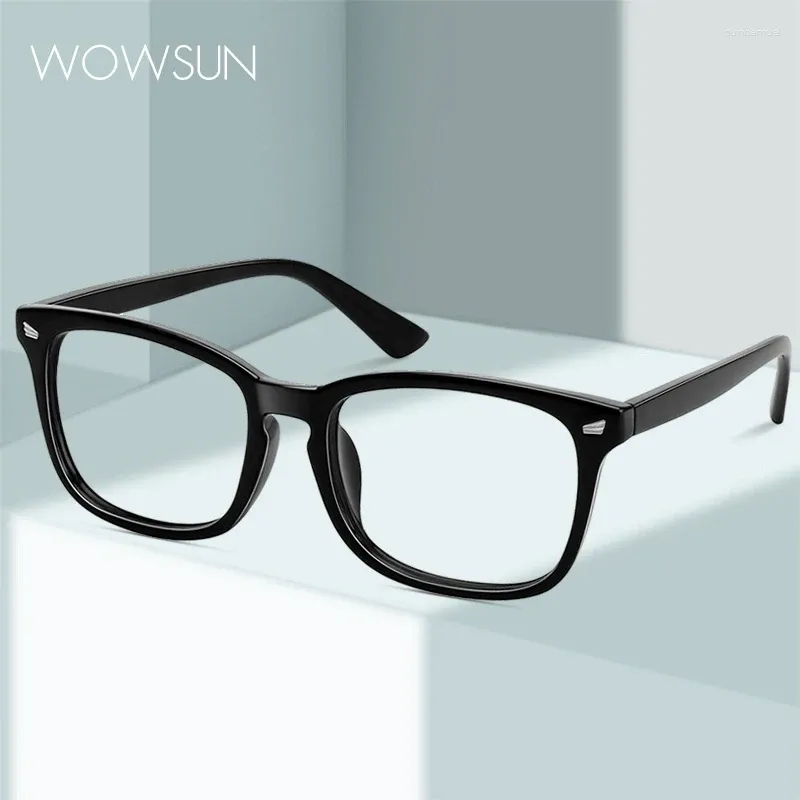 Lunettes de soleil Frames Wowsun Blue Light Blocking Lunes Anti-Eye Strain (Sleep Better) Ordinage UV400 LEAN transparent 107