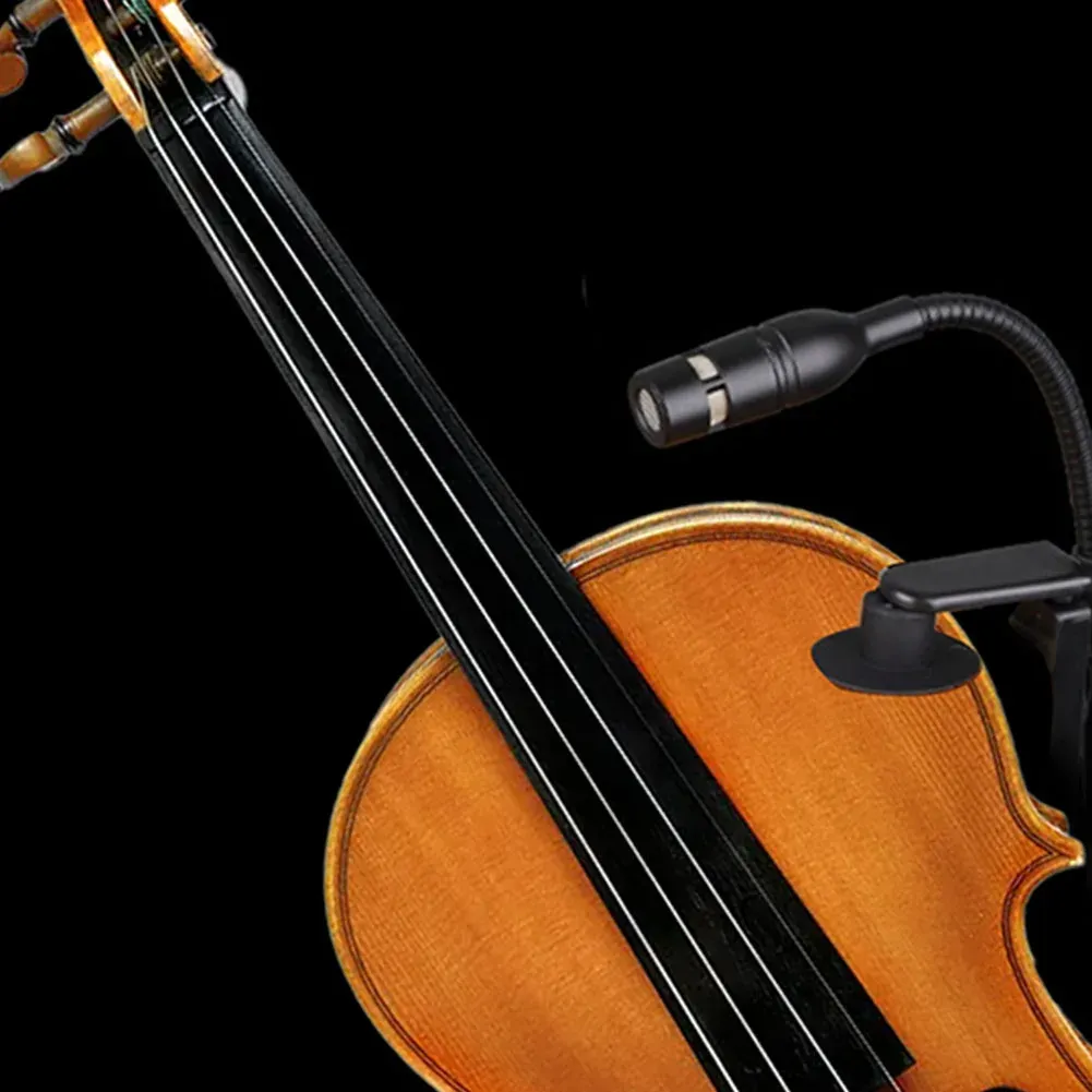 Microfones de clipe de microfone de violino duráveis, adequado para o suporte de cantilever de microfones e outros acessórios de áudio, garante som o som