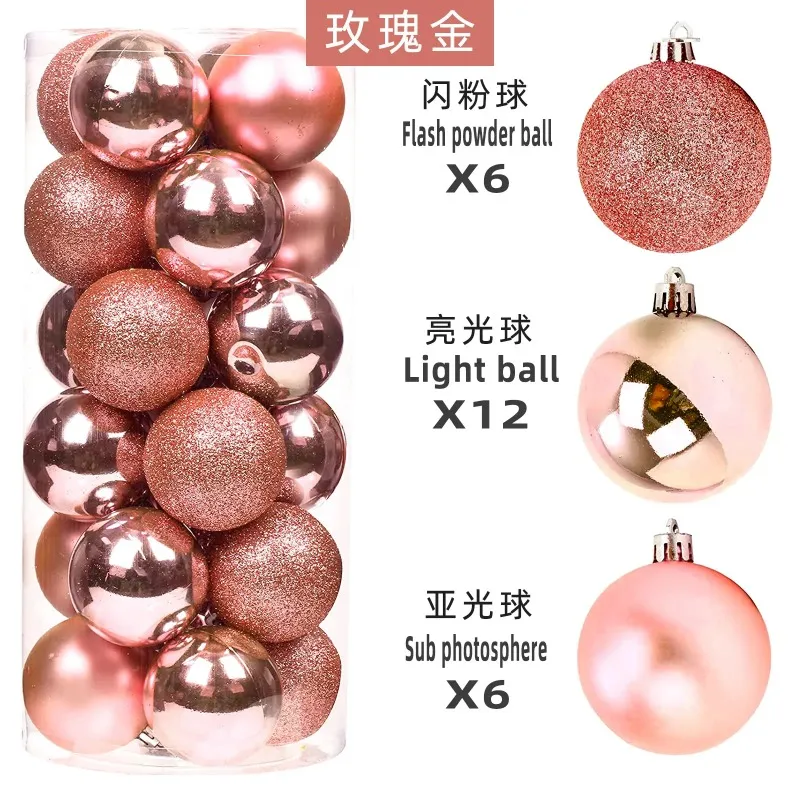 2024 Christmas Pine Tree Ornement Red Navy Blue Ball Ball Ornement 3cm-20cm Couleur multiple navy Ornement bleu multiple Colournavy Blue Ornement Couleur multiple