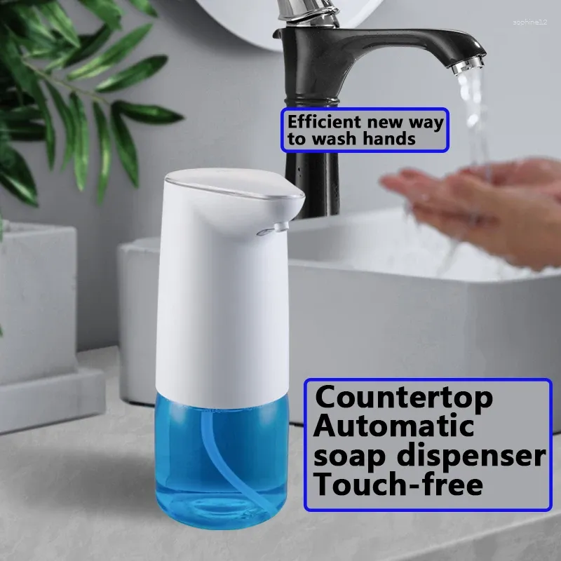 Vloeibare zeep dispenser automatische schuimdispensers aanrecht badkamer smart washand machine met USB opladen witte hoogwaardige buikspieren