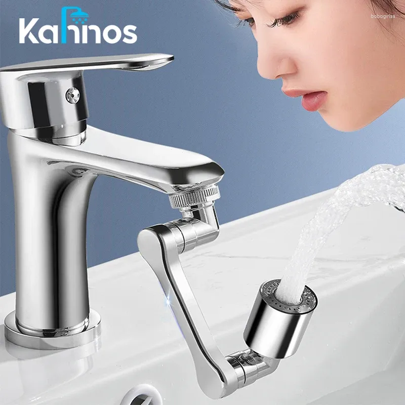 Banyo lavabo musluklar plastik döner musluk 1080 ° difüzör genişletici yıkama su tasarru