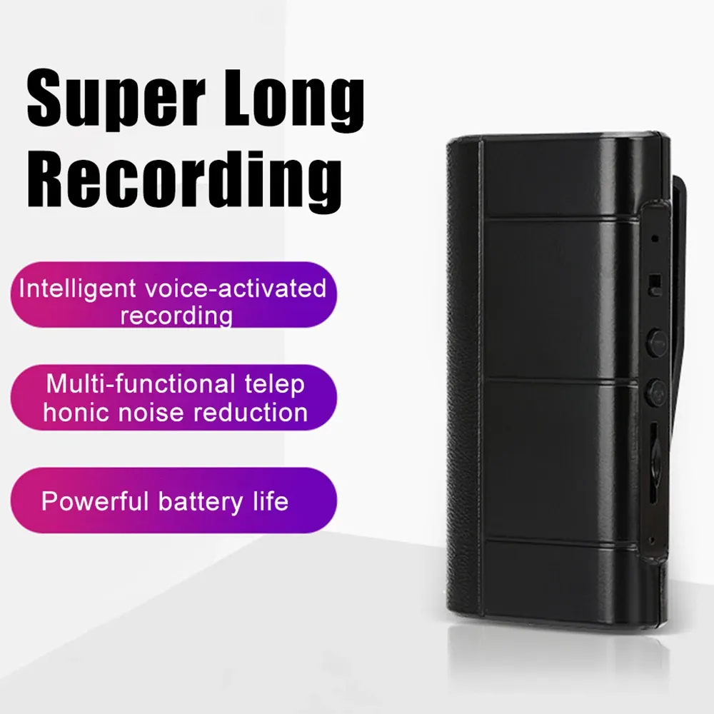 Recorder spraakrecorder 500 uur dictafoon audio -geluid geactiveerde mini digitale professionele micro flash drive digitale opnamepen