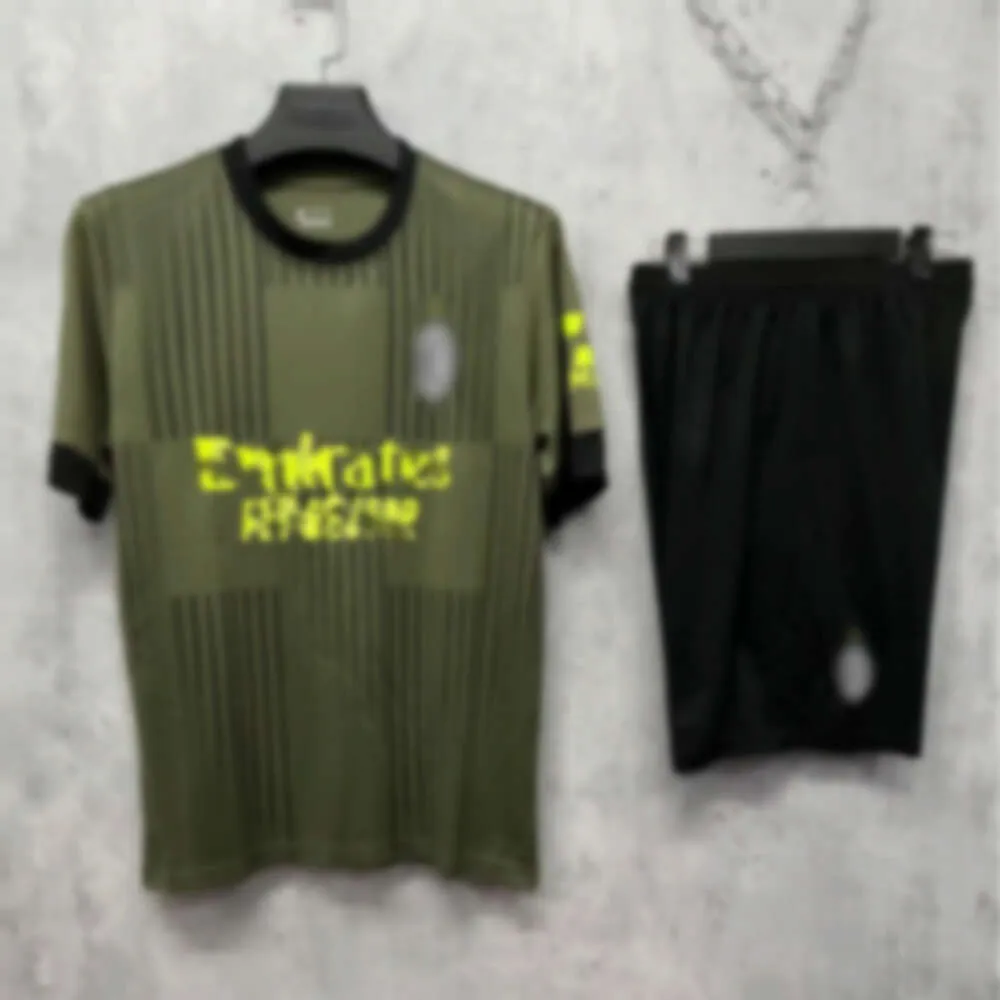 Conjuntos de futebol/traje de rastreio de trajes masculinos 22-23AC Away Club Football Jersey Team