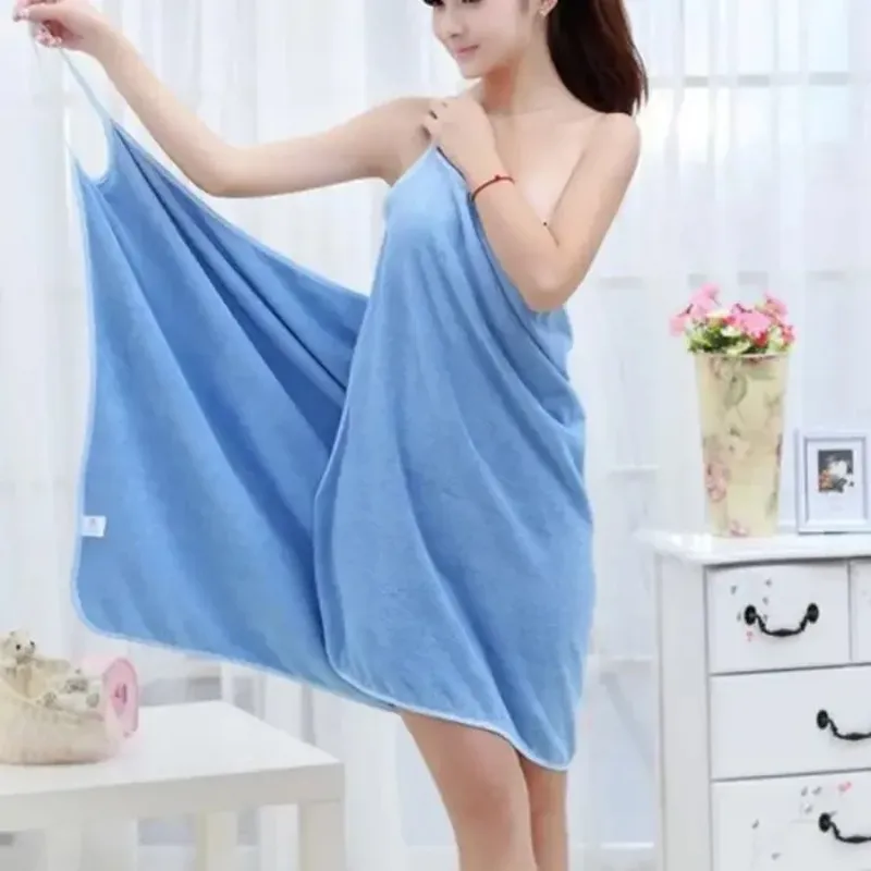 2024 Nouveau peignoir en microfibre portable Douche femme de bain douce pour les adultes pour les textiles de maison et les serviettes de sauna séchage rapides