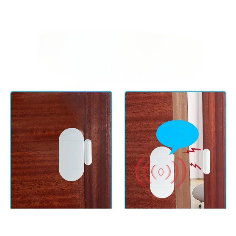 2024 130DB Wireless Door Window Entry Security Burglar Sensor Alarm Magnetic Smart Home Garage System Remote Control Led