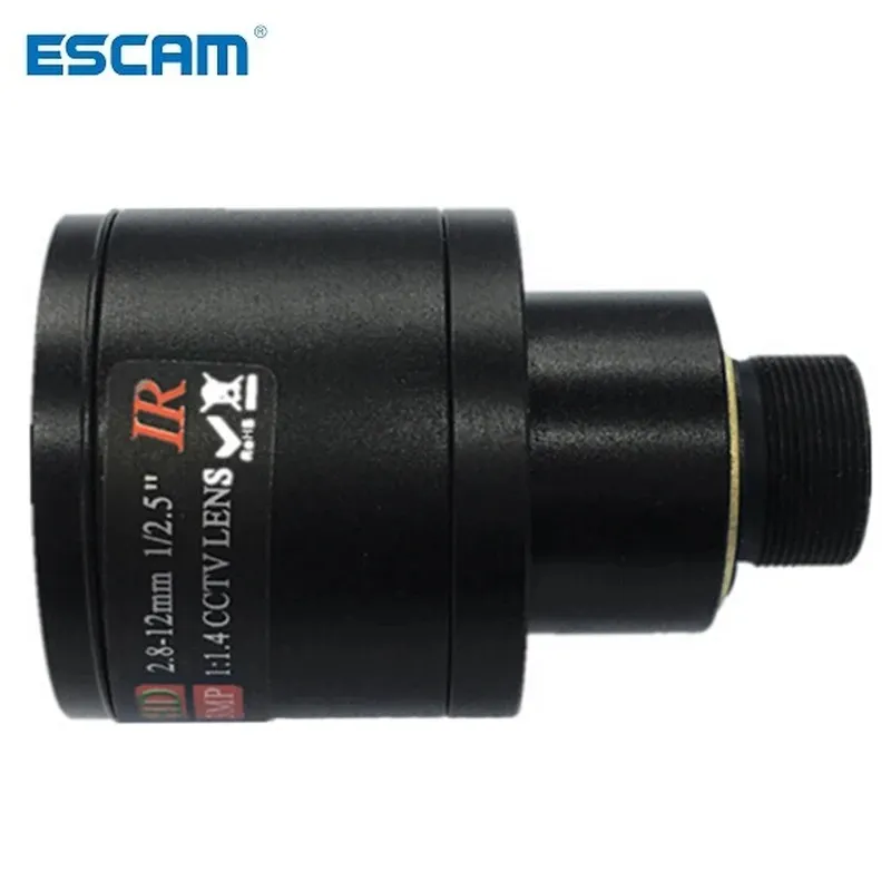 HD CCTV Lens 3.0MP M12 2.8-12mm Varifokal CCTV IR HD Lens, F1.4, Manuel Focus Zoom