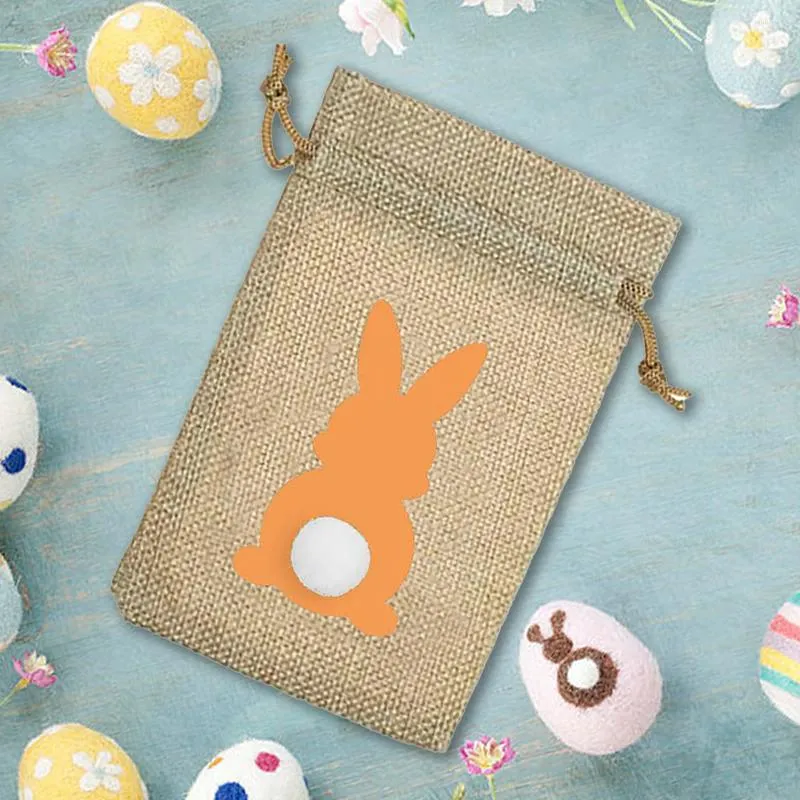 Enveloppe-cadeau 5pcs / 1set Bags de jute de Pâques avec design multiple