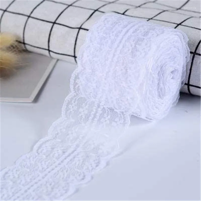 Decoração de festa 20m Lace Ribbon Branco Tabela de casamento Pacote de fronteira artesanal DIY