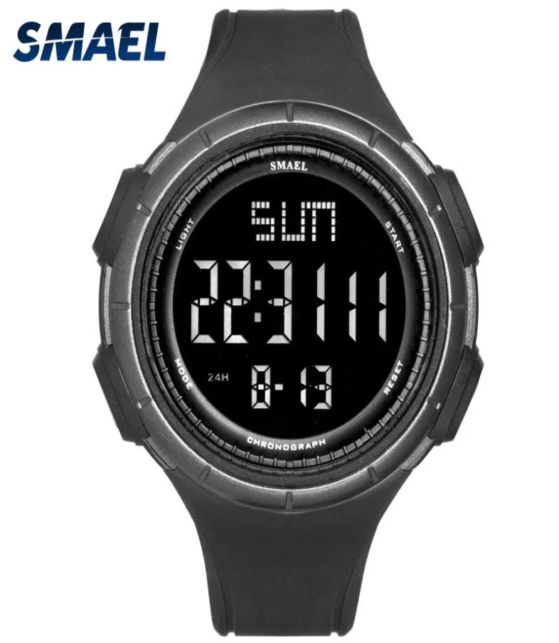 Titta på män Mekaniska automatiska Smael Military Watches S Shock Resistant Relogio Masculino 1618 Digital armbandsur Waterproof8381097