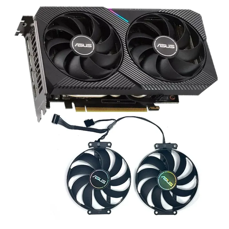 Accesorios ASUS DualRTX3060TI8GMiniv2 Ventilador de enfriamiento CF9010U12S T129215SU 6PIN RTX 3060TI Ventilador de gráficos ASUS RTX3060TI8GMINIV2