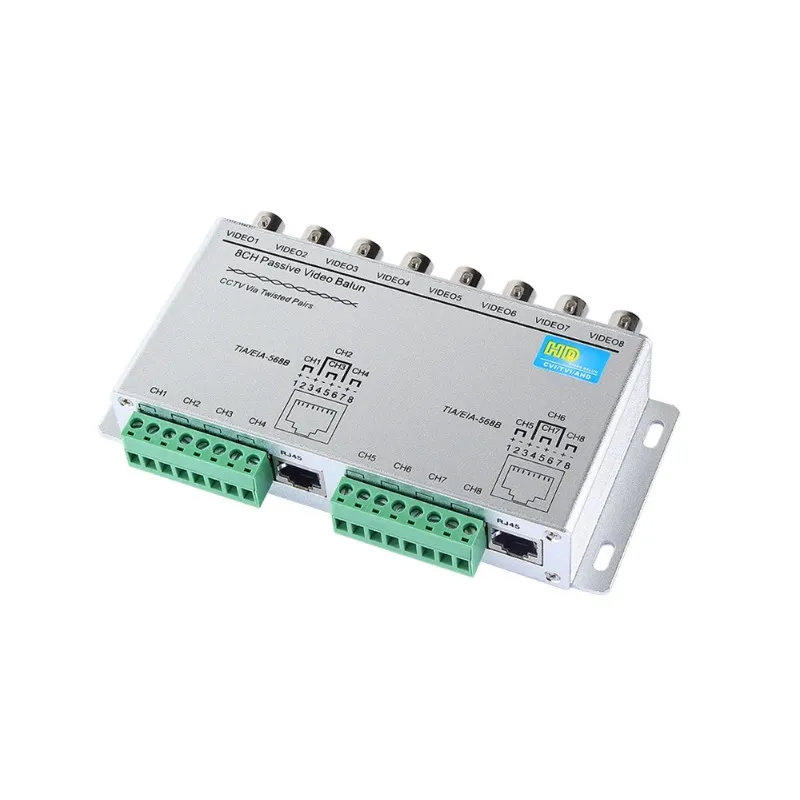 8CH HD CVI/TVI/AHD Transceptor Passivo 8Cannels Vídeo Balun Adapter Transmissor BNC para UTP CAT5/5E/6 Cabo 720p 1080p