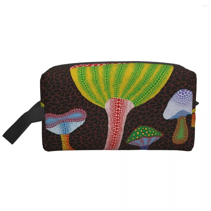 Stume da stoccaggio personalizzato Yayoi Kusama Art Travel Borse cosmetico per donne Organizzatore di toilette per artisti giapponesi Ladies Beauty Dopp Dopp Kit