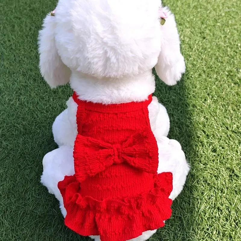 Vestido de cachorro, roupas de estimação de pet de algodão macio de vestido de algodão macio de cachorro