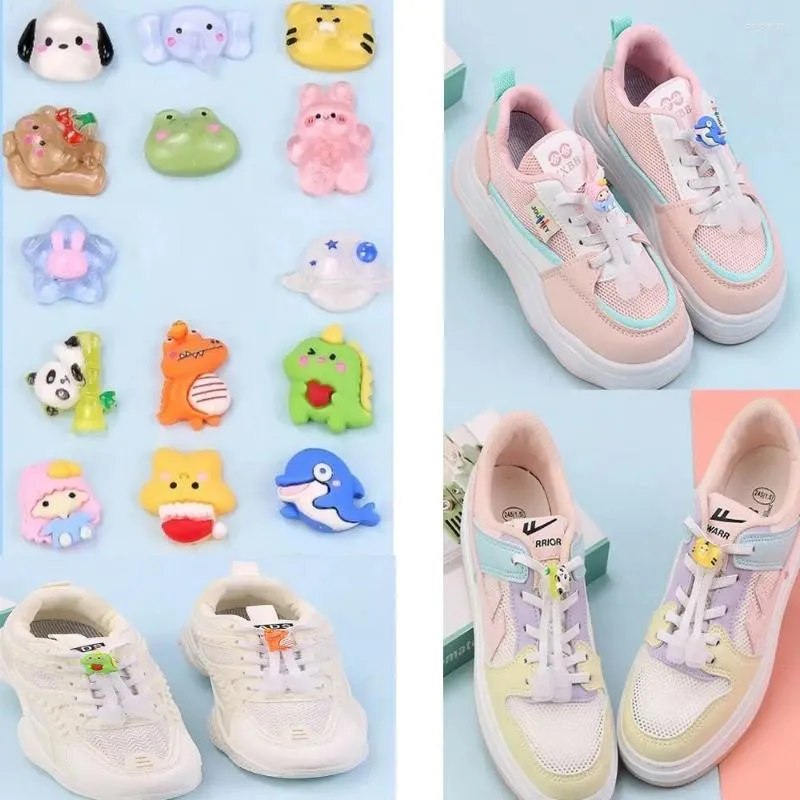 Kleiderbügel elastischer fauler Schnürsenkel Dekoration Cartoon Schuhkrawatte Fixer Spring Clip Schnalle Kinder Baby Kinder Erwachsener