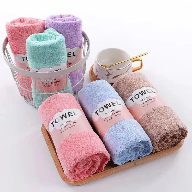 2024 NEW Face Towel Thickened Microfiber Absorbent High-density Coral Fleece Towel Quick Dry Clean Face Soft Absorbent Towelfor Microfiber Absorbent Face Towel