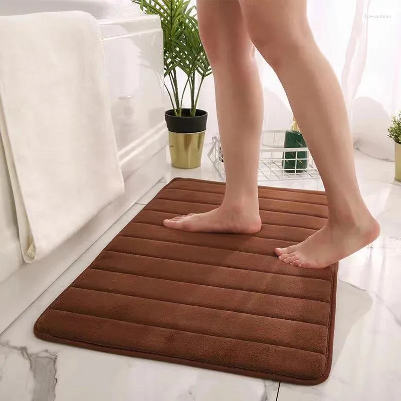 Mattes de bain Doormats de ménage non glissant et lavable Mat à balcon décorations de la salle de salle de bain couloir de tapis absorbant le tapis absorbant