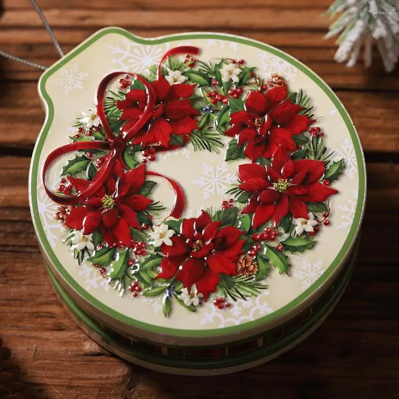 Bouteilles de rangement Bump rond de Noël Boîte de bonbons en file d'étage