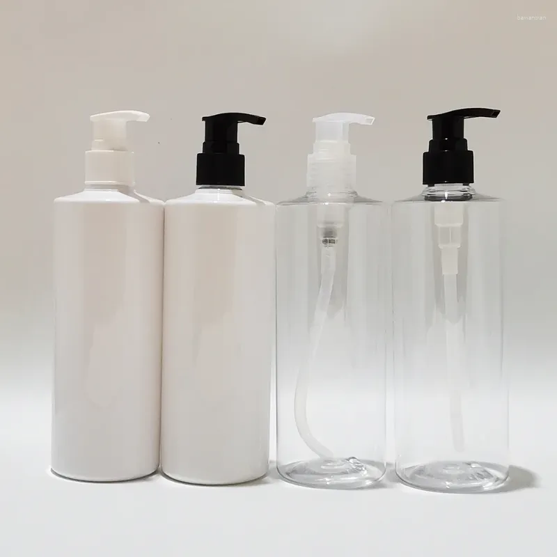 Storage Bottles 15pcs 400ml Empty Plastic Dispenser Bottle With Pump For Shampoo Shower Gel Lotion Cream Liquid Soap Cosmetic Packaging