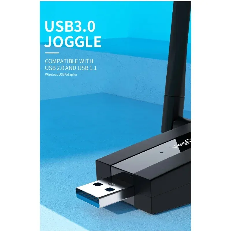 2024 1800Mbps WiFi 6 USB 3.0 어댑터 802.11ax 2.4G/5GHz 무선 WiFi6 동정 네트워크 카드 RTL8832AU 지원 PC 용 10/11