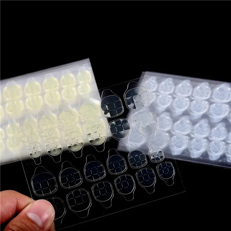 Nail Art Double-Sided Adhesive Jelly Glue Transparent Invisible Stickers Waterproof Pieces Jelly Tape for Nails DIY Decoration