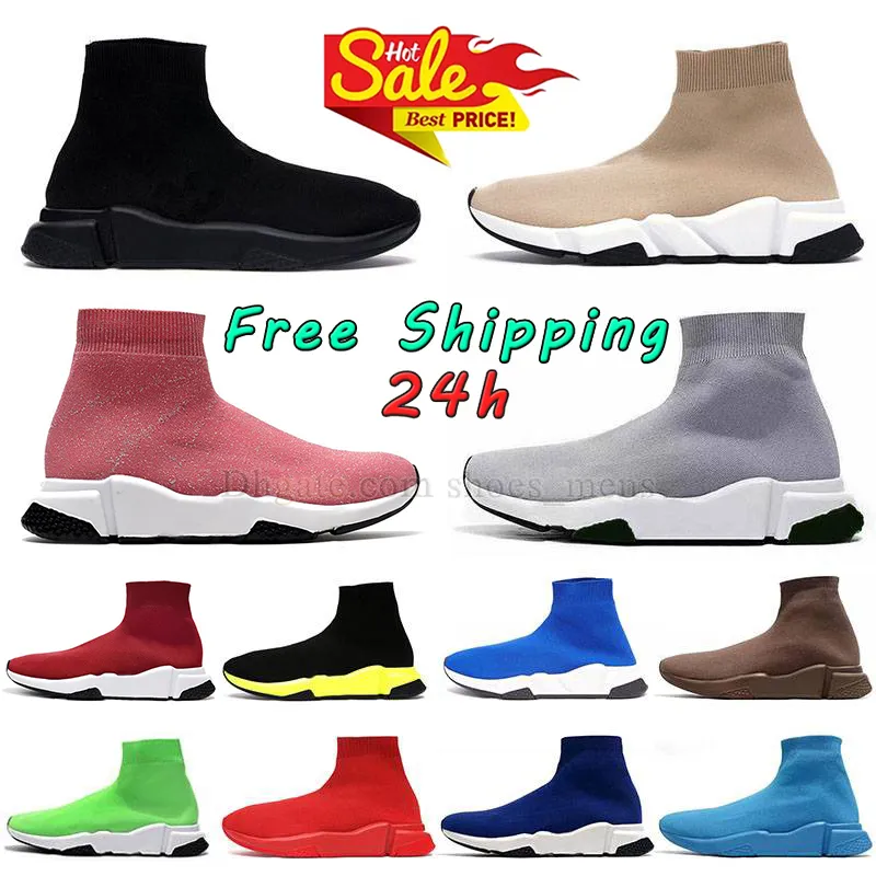 Slip On Nock Shoes Mens Womens Designer Designer Sneakers Triple Black Red Beige Paris Pink Pallion Platform Speedtrainer Baleciaga Speed Trainers Dhgate.Com 2 130 DHgate