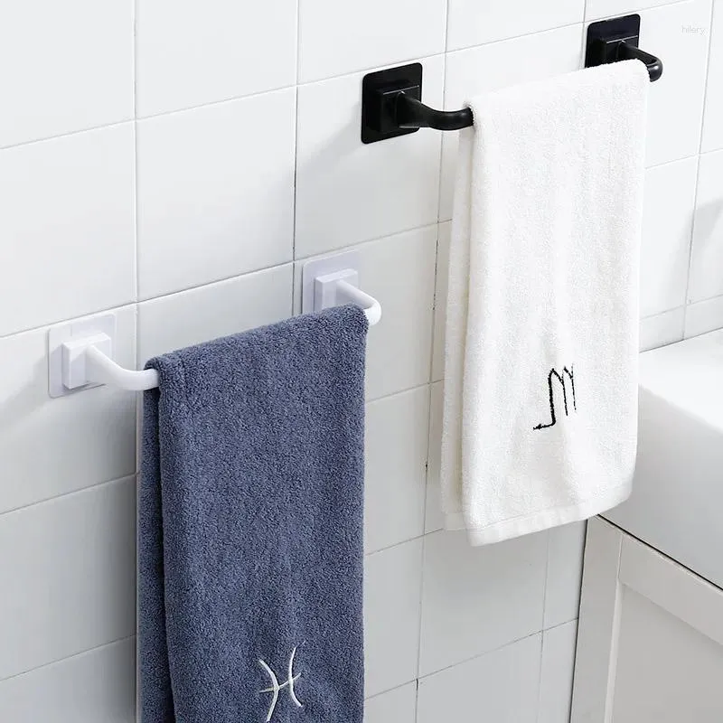 Kitchen Storage 1 Pc No Punching Bathroom Towel Rack Multi-purpose Slipper Bar