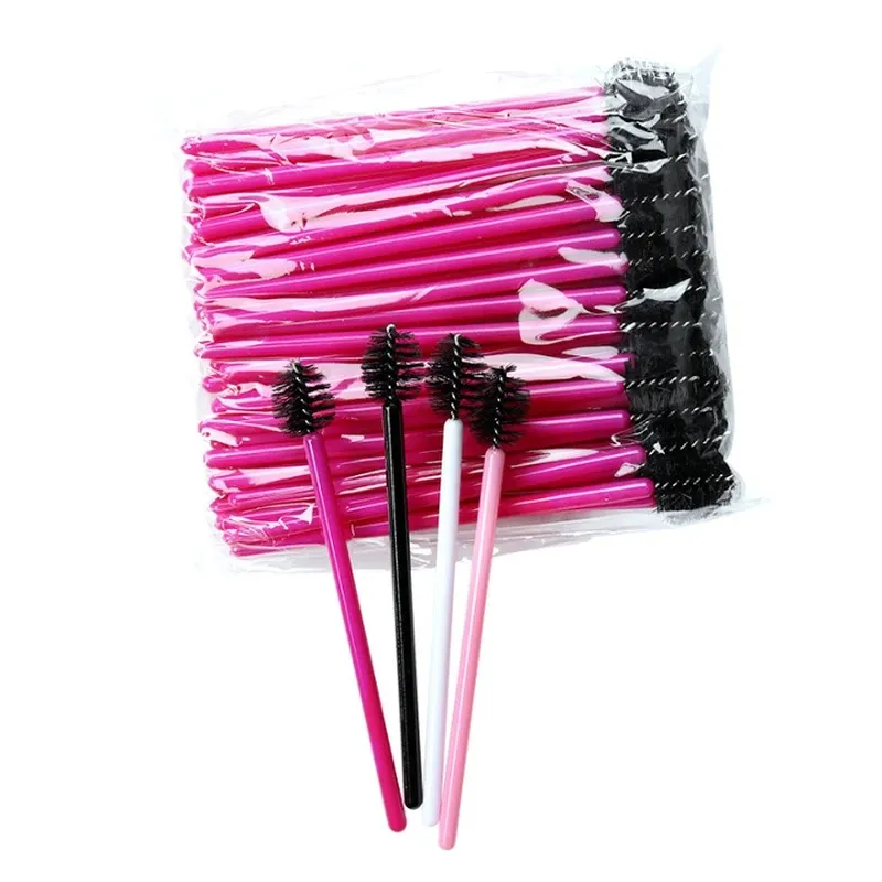 50 stcs Wegwerp mascara Wands Comb Applicator Make -up Tools Eye Lashes Extension Wimelash Brush