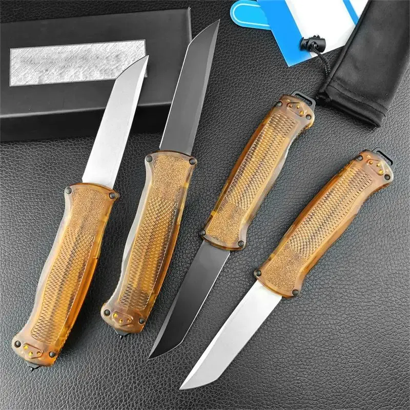 5370 BK Limited AU tot mes 3.51 "Tanto D2 Blade Pei Handle overleving Vouw Pocket Knife Camping EDC Tools Haunch Mes