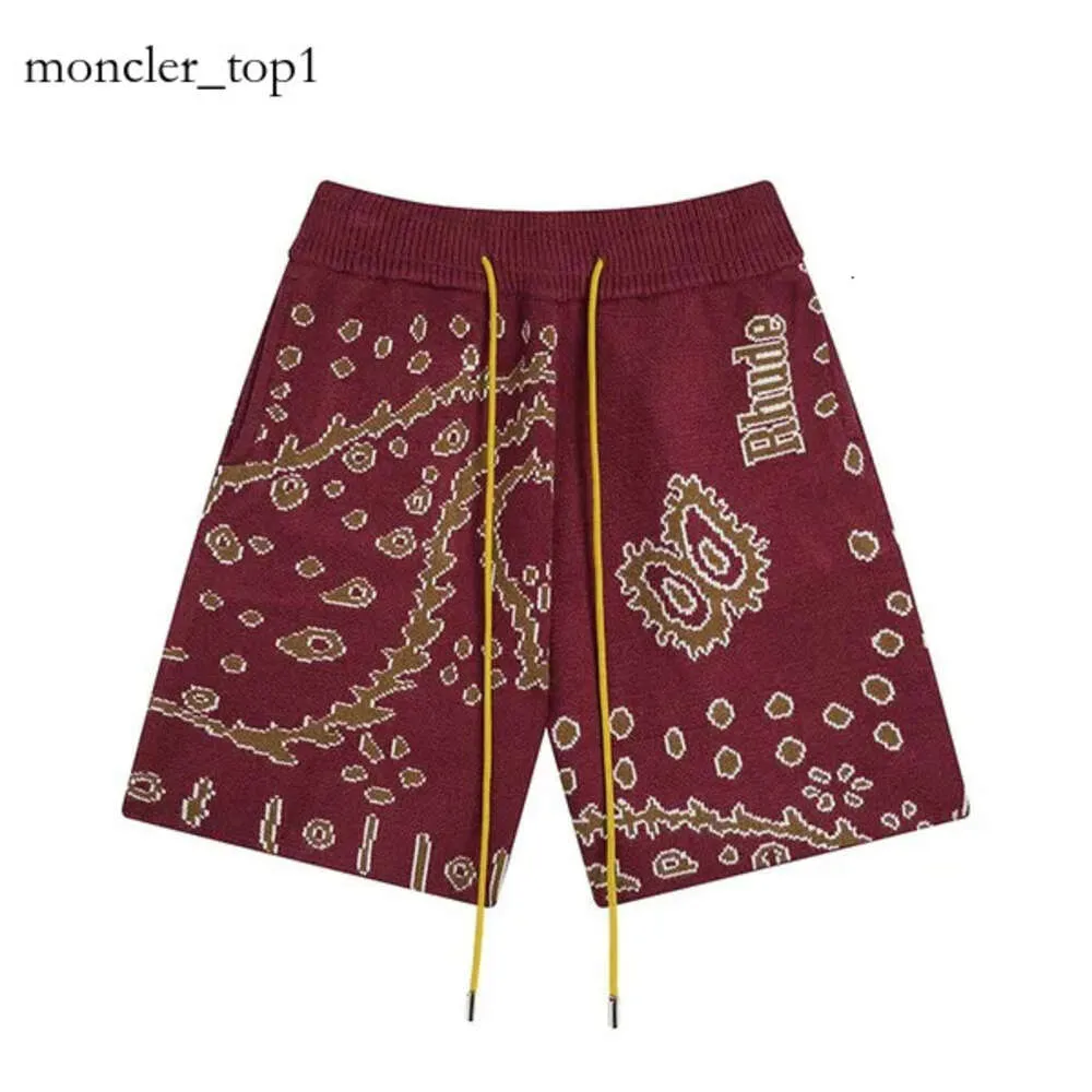 Rhude Shorts Designer Men Shorts Rhude Logo Printing Rude Jacquard Knitted Wool Casual Shorts Men Women Sport Shorts Home Pants Holiday Leisure Shorts S-XL 4031